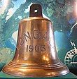 The bell from the SS Yongala, Townsville Maritime Museum .