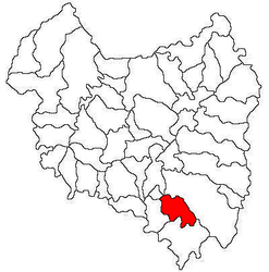 Location in Covasna County