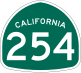 State Route 254 marker