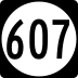 State Route 607 marker