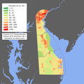 Image 22The population density map for Delaware (from Delaware)