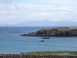 The north end of Eilean Chathastail from Eigg