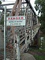 Hampden Bridge closed to pedestrians, August 2006