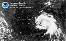 Hurricane Camille in the Gulf of Mexico