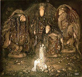 Look at them, mother Troll said. Look at my sons! You won't find more beautiful trolls on this side of the moon, 1915, watercolor