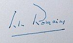 "Jules Romains" signature