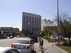 Laney College next to Lake Merritt BART station