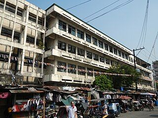 Facade along a busy street