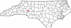 Location of Doolie, North Carolina