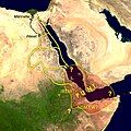 Image 7Supposed location around the Red Sea and major travel routes by land and sea (from History of Somaliland)