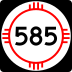 State Road 585 marker