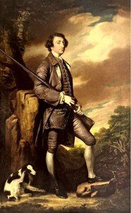 Sir Joshua Reynolds Portrait of Philip Gell with a Spaniel