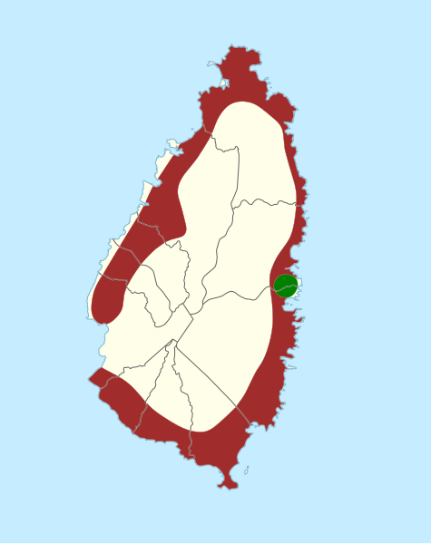 File:Ramphocinclus sanctaeluciae map.svg