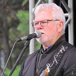 Jelić performing at a concert in Belgrade, January 2018