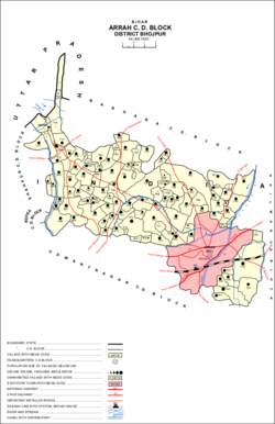 Map of Piprahiya (#737) in Arrah block