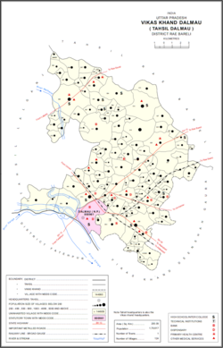 Map showing Adilabad (#917) in Dalmau CD block