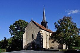 The church in Saint-Dizier-les-Domaines