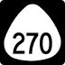 Hawaii Route 270 marker