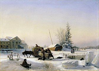 Transporting Ice, 1849