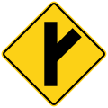 W2-3R Side road at an acute angle (right)