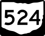 State Route 524 marker