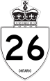 Highway 26 marker