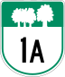 Route 1A marker