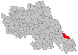 Location in Iași County