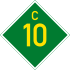 C10 road shield}}