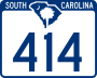 South Carolina Highway 414 marker