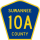 County Road 10A marker