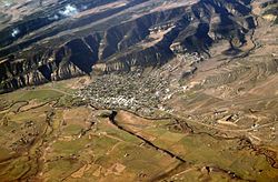 Aerial view of Meeker, November 2010