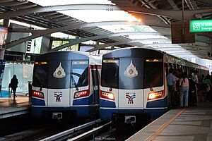 Two CNR Changchun EMU-B1 at Ekkamai station.