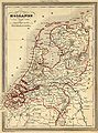 map of the Netherlands - 1843