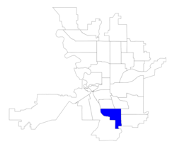 Location within the city of Spokane