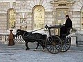 Image 49A Hansom cab at Somerset House.