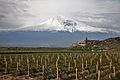 Khor Virap Monastery, Armenia, and Mount Ararat.