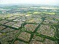 The town of Livingston seen from the air