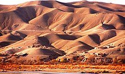 Valley and mountains surrounding Musa Qaleh