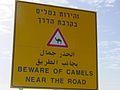 Funny sign in Negev desert, Israel