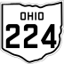 State Route 224 marker