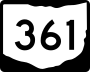 State Route 361 marker