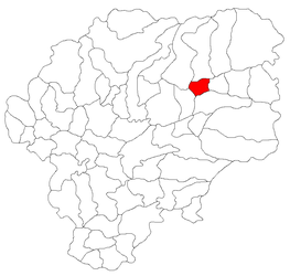 Location in Bistrița-Năsăud County