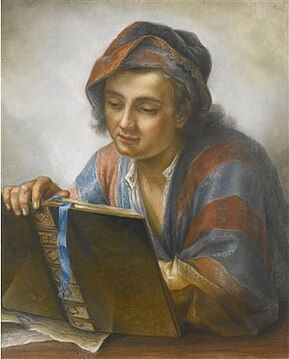 Young Man Reading the Notizia del Disegno (1775)