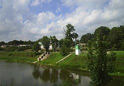 Piers on the Nemunas River in Smalininkai