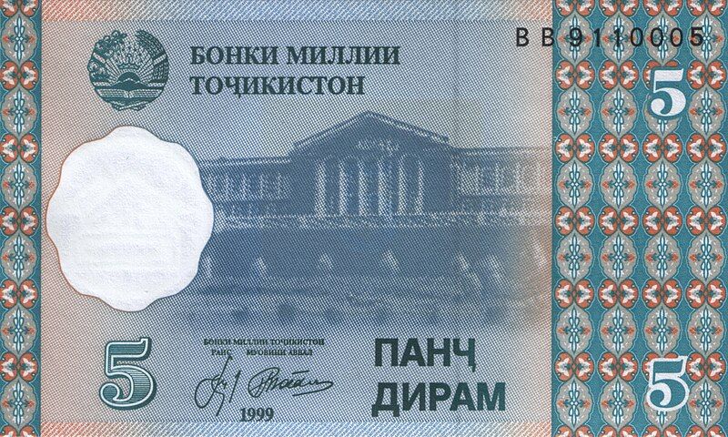 File:TajikistanPNew-5Dirams-1999 f.jpg