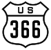 U.S. Route 366 marker