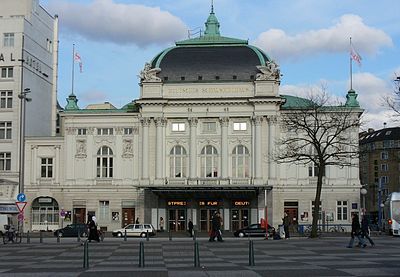 A white building.