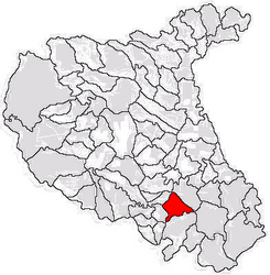 Location in Vrancea County