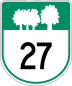 Route 27 marker